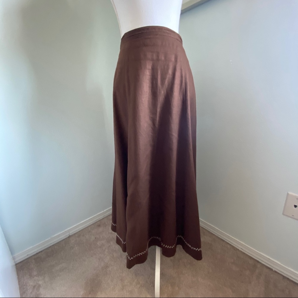 Brown coldwater Creek skirt